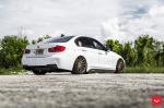 BMW 3-Series Sedan Alpine White on Vossen Wheels (VFS2) 2017 года